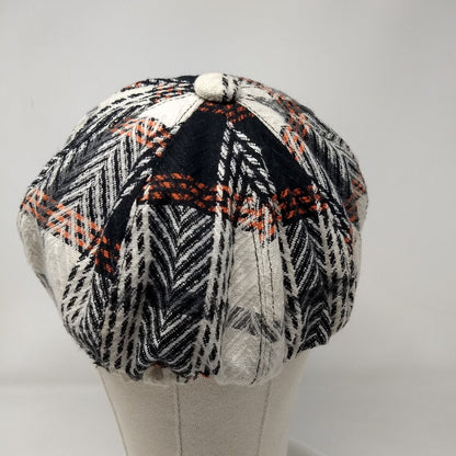 Unbranded Newsboy Pressboy Hat Cap Multicolor OSFA Plaid Blank