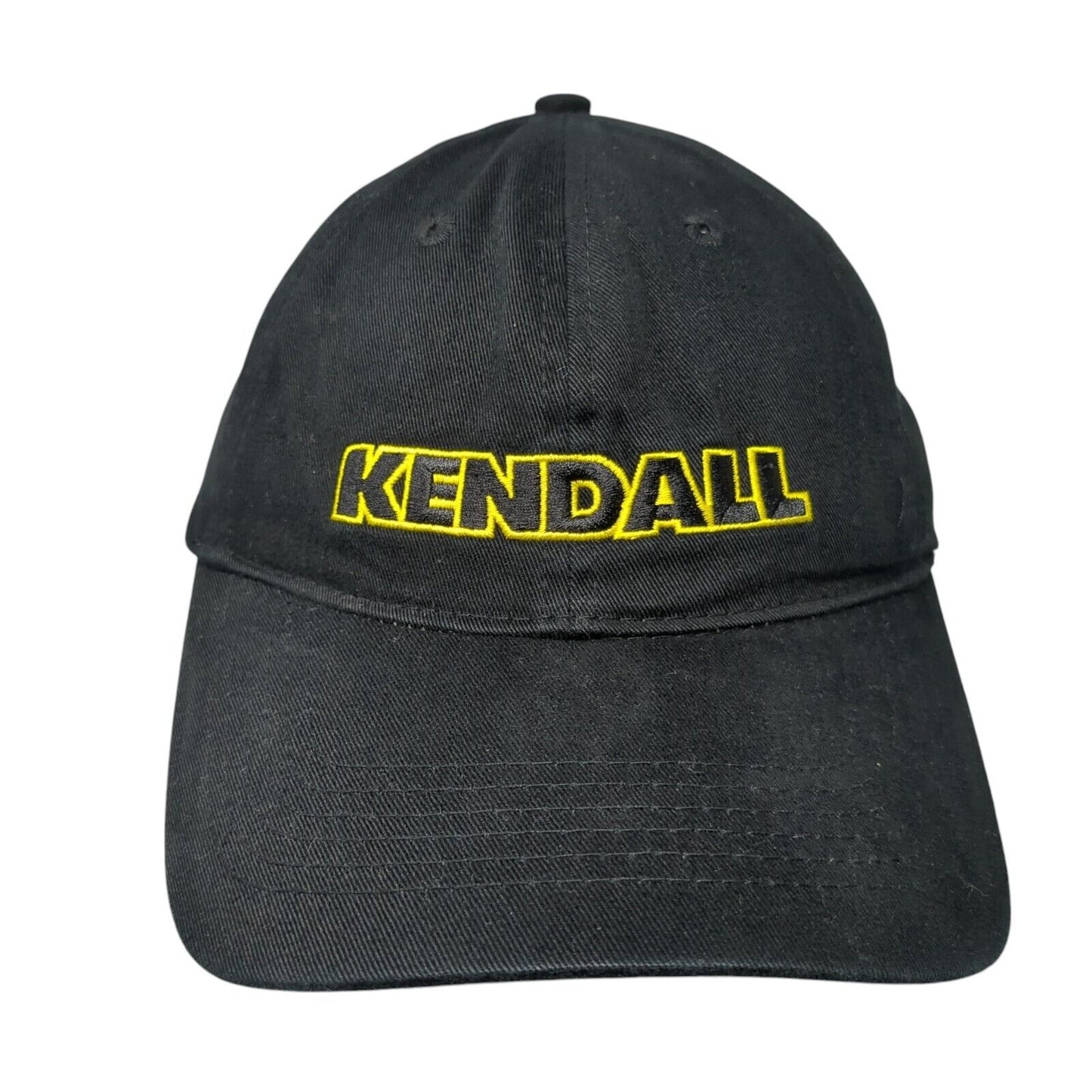 Kendall Strapback Hat Black One Size Adjustable Embroidered Pacific Headwear