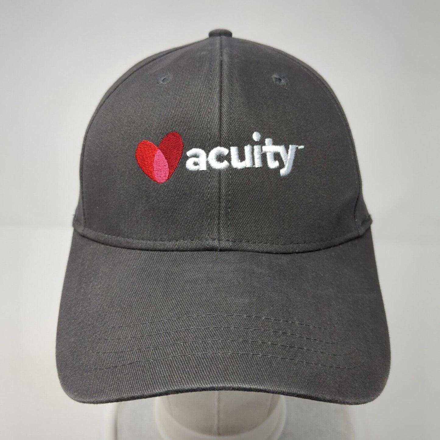 Acuity Strapback Hat Gray One Size Adjustable Embroidered Cap America