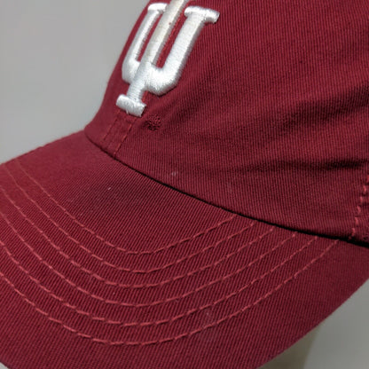 Top of the World Men's Slideback hat Red Embroidered IU Hoosiers Logo Cotton