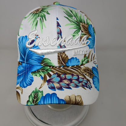 Ensenada Mexico Strapback Hat Multicolor One Size Floral Hawaiian