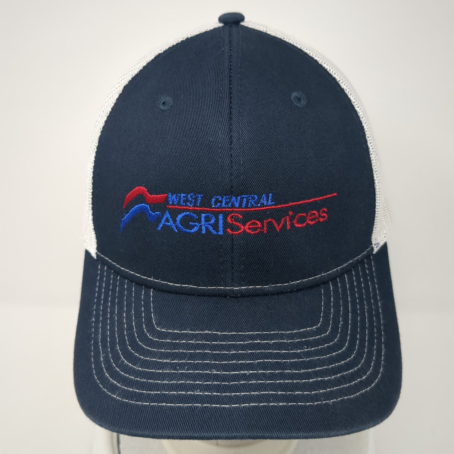 West Central Agri Services Mesh Back Trucker Hat Blue One Size Paramount