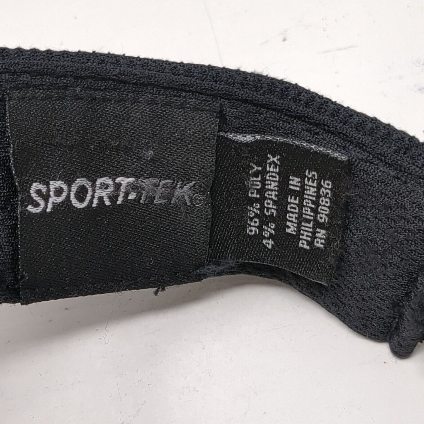 SWA Strapback Sun Visor Hat Black OSFA Adjustable Embroidered Sport-Tek