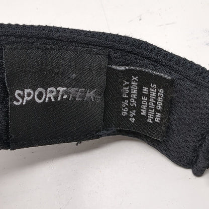 SWA Strapback Sun Visor Hat Black OSFA Adjustable Embroidered Sport-Tek