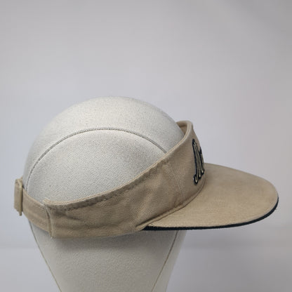 Memphis Sun Visor Hat Brown One Size Adjustable Embroidered Lightweight Nissin
