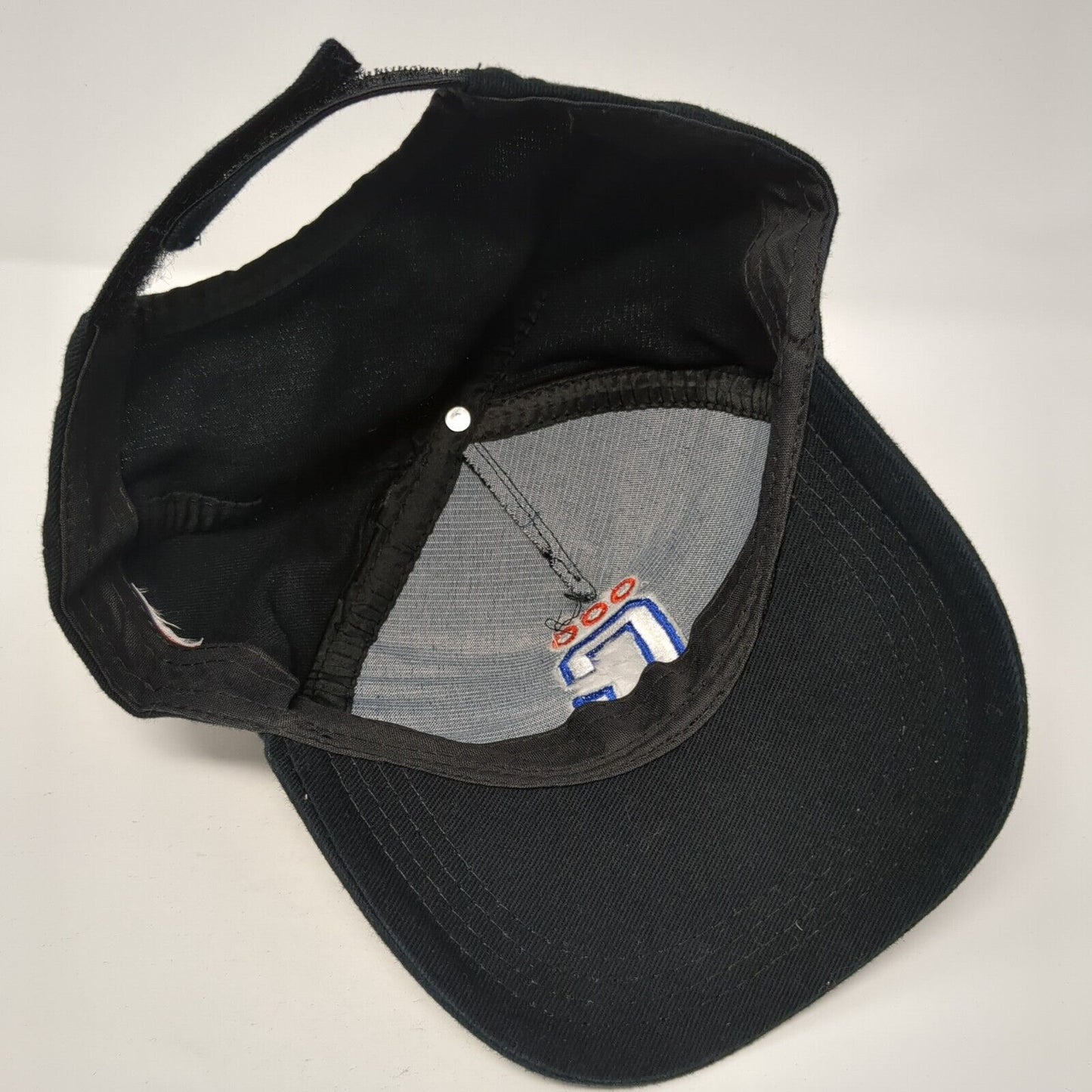 Corona Racing Strapback Hat Black One Size Adjustable Embroidered 6 Panel