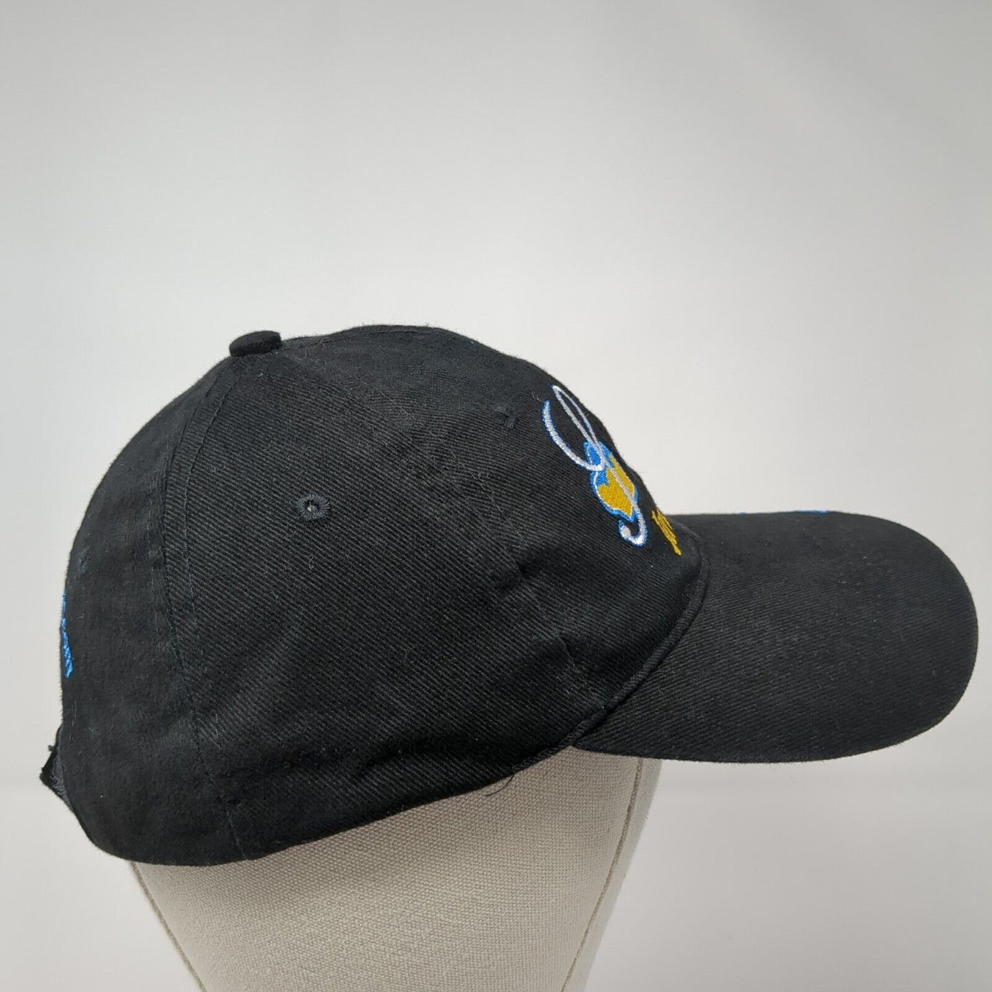 Sar-El Tours Jerusalem Strapback Hat Black One Size Adjustable Embroidered