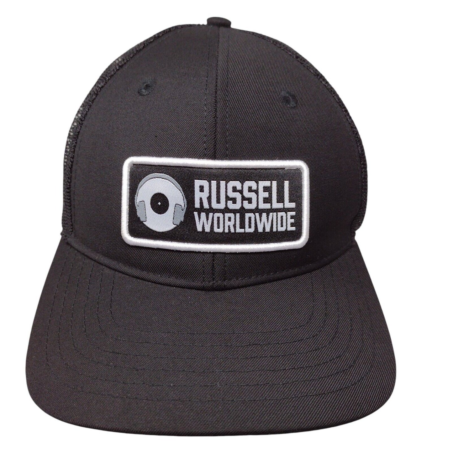 Russell Worldwide Snapback Mesh Back Trucker Hat Black OSFA The Boat Monkey