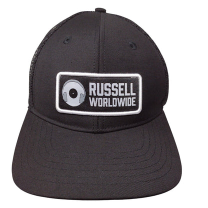 Russell Worldwide Snapback Mesh Back Trucker Hat Black OSFA The Boat Monkey