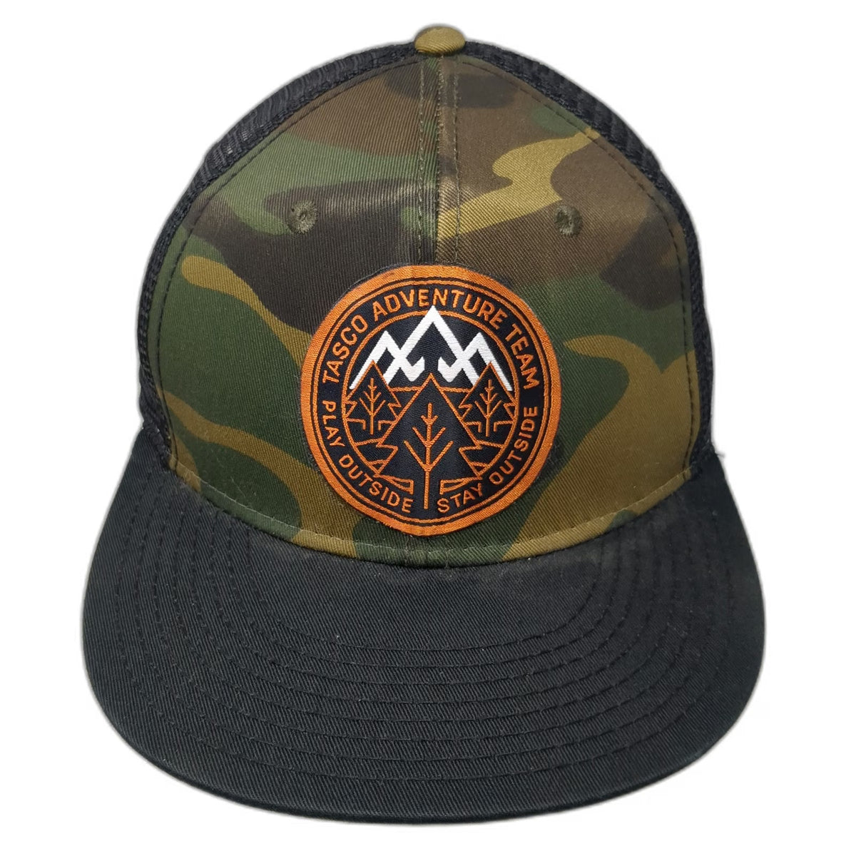 Otto Trucker Hat Green One Size Camo Mesh Back Mountain Patch Play Outside