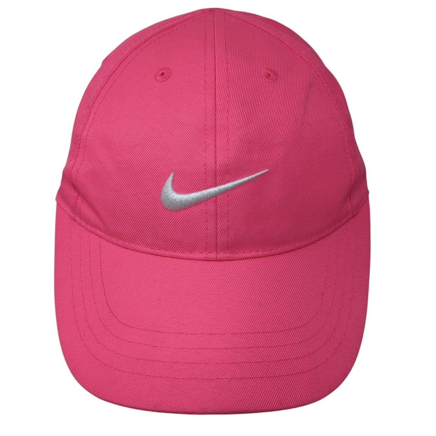 Nike Strapback Hat Pink 4-6X Adjustable Embroidered Swoosh 6 Panel Just Do It