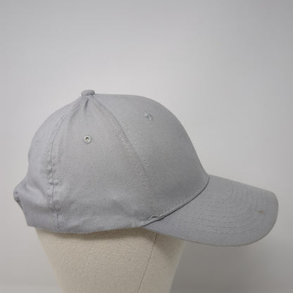 Cobra Snapback Hat Gray One Size Solid Adjustable Vent Holes Blank