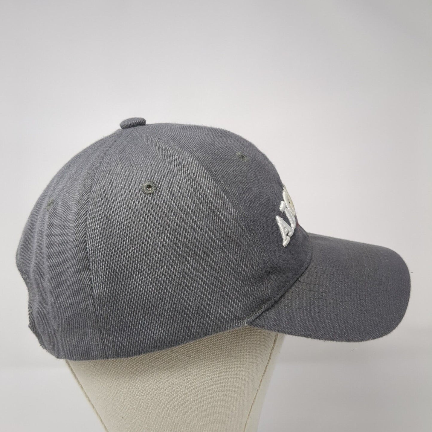 Alcatraz Strapback Hat Gray One Size Adjustable Embroidered 6 Panel Lanza