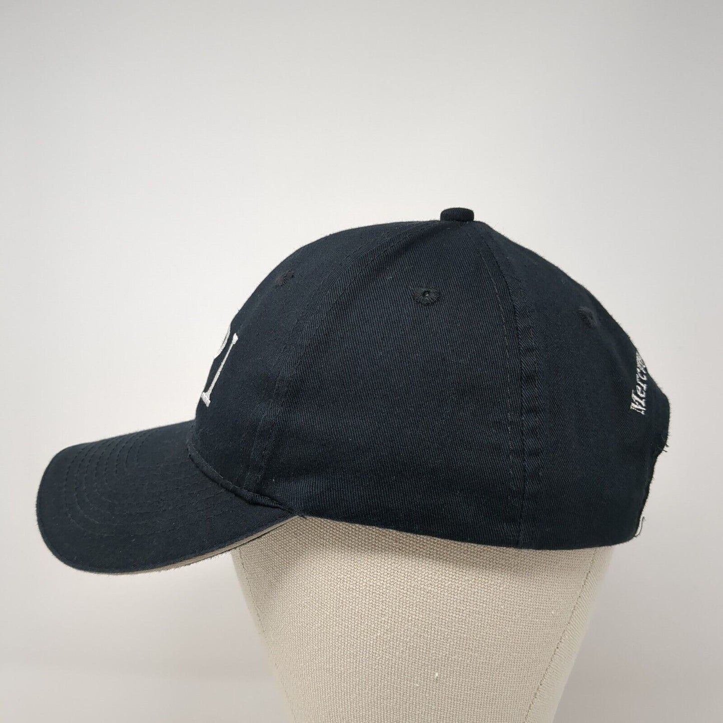 MPI Mercury Plastics Inc Strapback Hat Black One Size Adjustable Port Authority