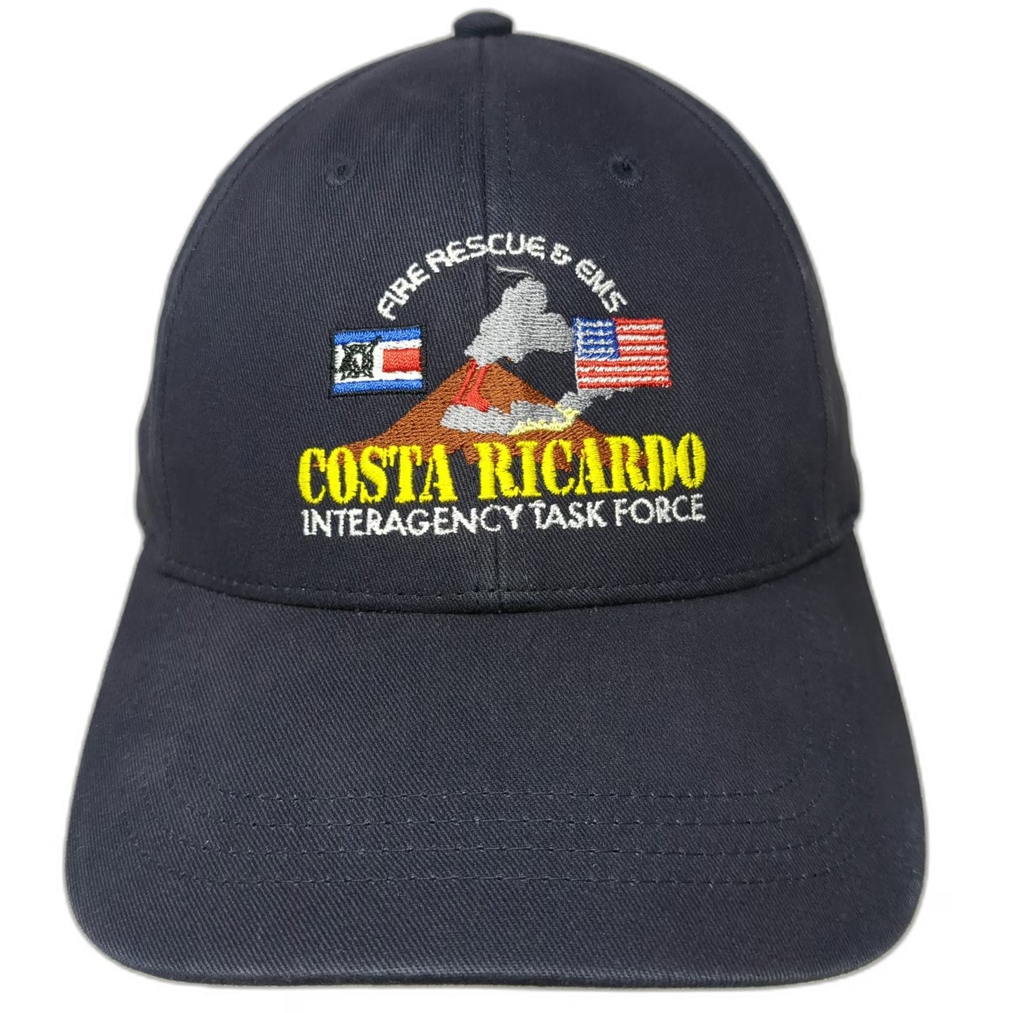 Cap America Baseball Cap Blue One Size Fire Rescue EMS Costa Ricardo MCS Hat