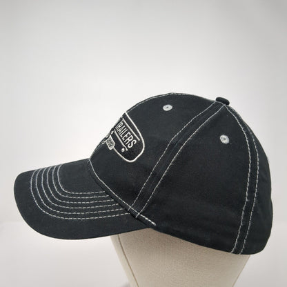 Western Trailers Strapback Hat Black One Size Embroidered 6 Panel