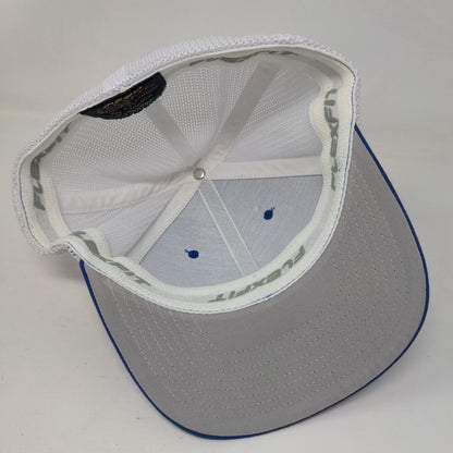 Bluewater Fitted Trucker Hat Blue One Size Mesh Flexfit Yupoong 6 Panel