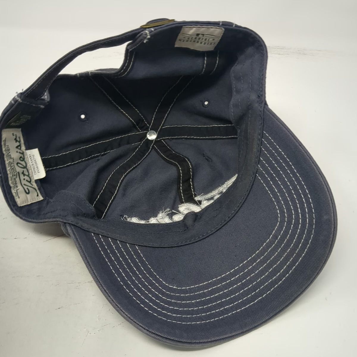 New York Yankees MLB Titleist Blue One Size Baseball Cap Contrast Stitching Hat