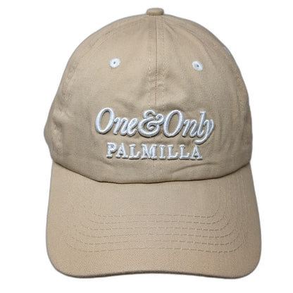 One&Only Palmilla Cotton Baseball Cap Beige One Size Strapback Curved Brim Hat