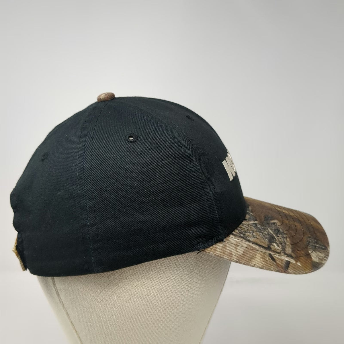 Cap America Baseball Cap Black Camo One Size Komatsu Anderson Equipment Hat