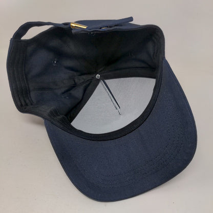 SVTCC Library Slideback Hat Blue One Size Embroidered Solid 5 Panel