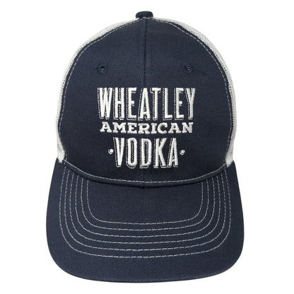 Wheatley American Vodka Snapback Trucker Hat Blue One Size Mesh Back