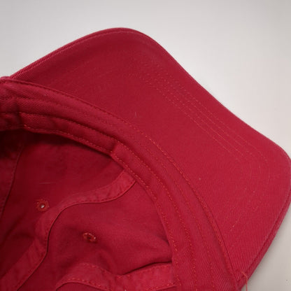 Holy Cross Strapback Hat Red OS Adjustable Classic Cut Rhinestone UltraClub