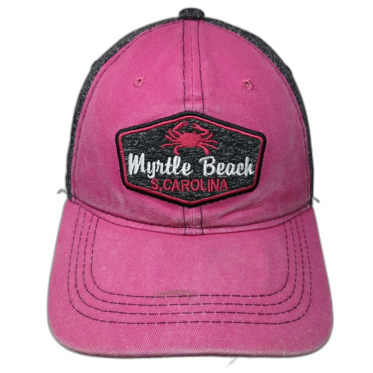 Carolinas Saltwater Baseball Cap Pink One Size Myrtle Beach South Carolina Hat