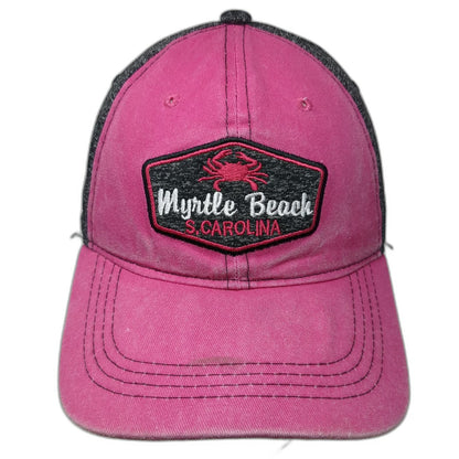 Carolinas Saltwater Baseball Cap Pink One Size Myrtle Beach South Carolina Hat