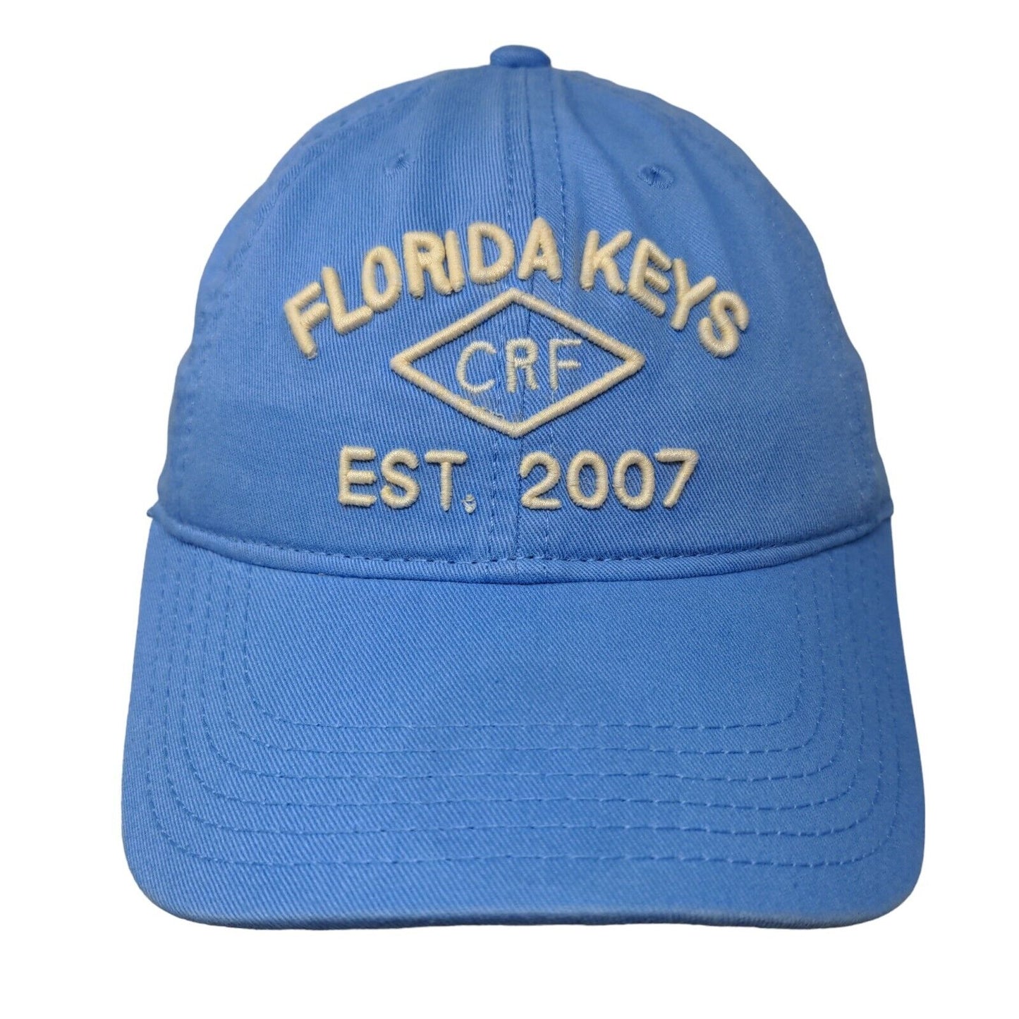 Florida Keys CRF Est. 2007 Slideback Hat Blue One Size Embroidered Legacy