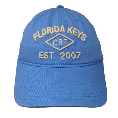 Florida Keys CRF Est. 2007 Slideback Hat Blue One Size Embroidered Legacy