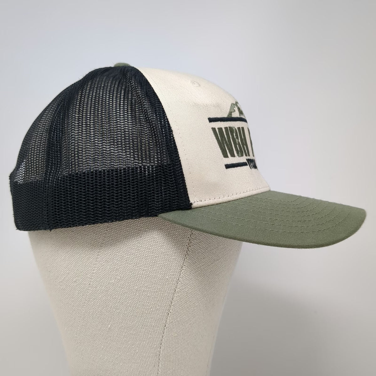 Richardson Trucker Hat Green White One Size WBH Farms Nyssa Oregon Mountain