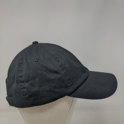 Monogram Slideback Hat Black One Size Embroidered Adjustable 6 Panel