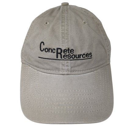 Concrete Resources Slideback Hat Tan One Size Adjustable Drift Creek Outdoors
