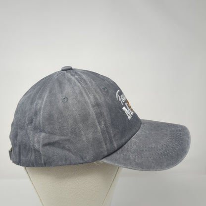 Football Mom Slideback Baseball Cap Gray One Size Adjustable Embroidered