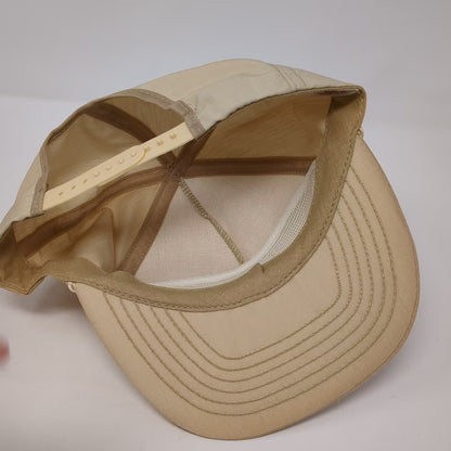 The Executive Line Commence Sun Rope Detail Trucker Hat Brown OS Cap USA Vintage