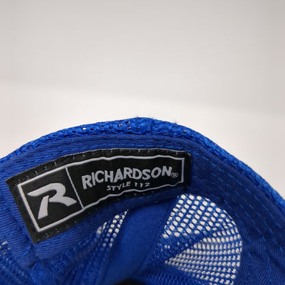 North Boise Snapback Trucker Hat Blue One Size Adjustable Mesh Back Richardson