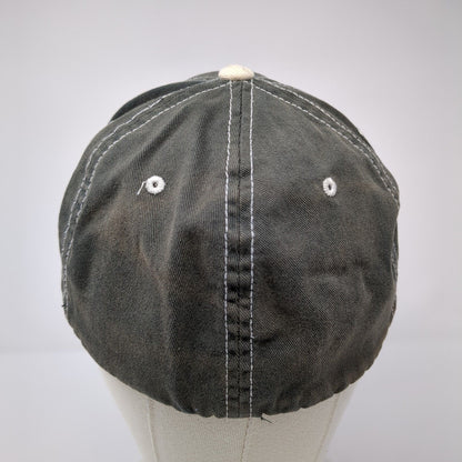 Idaho Fitted Hat Gray L/XL Flexfit Embroidered Vented Holes 6 Panel Yupoong