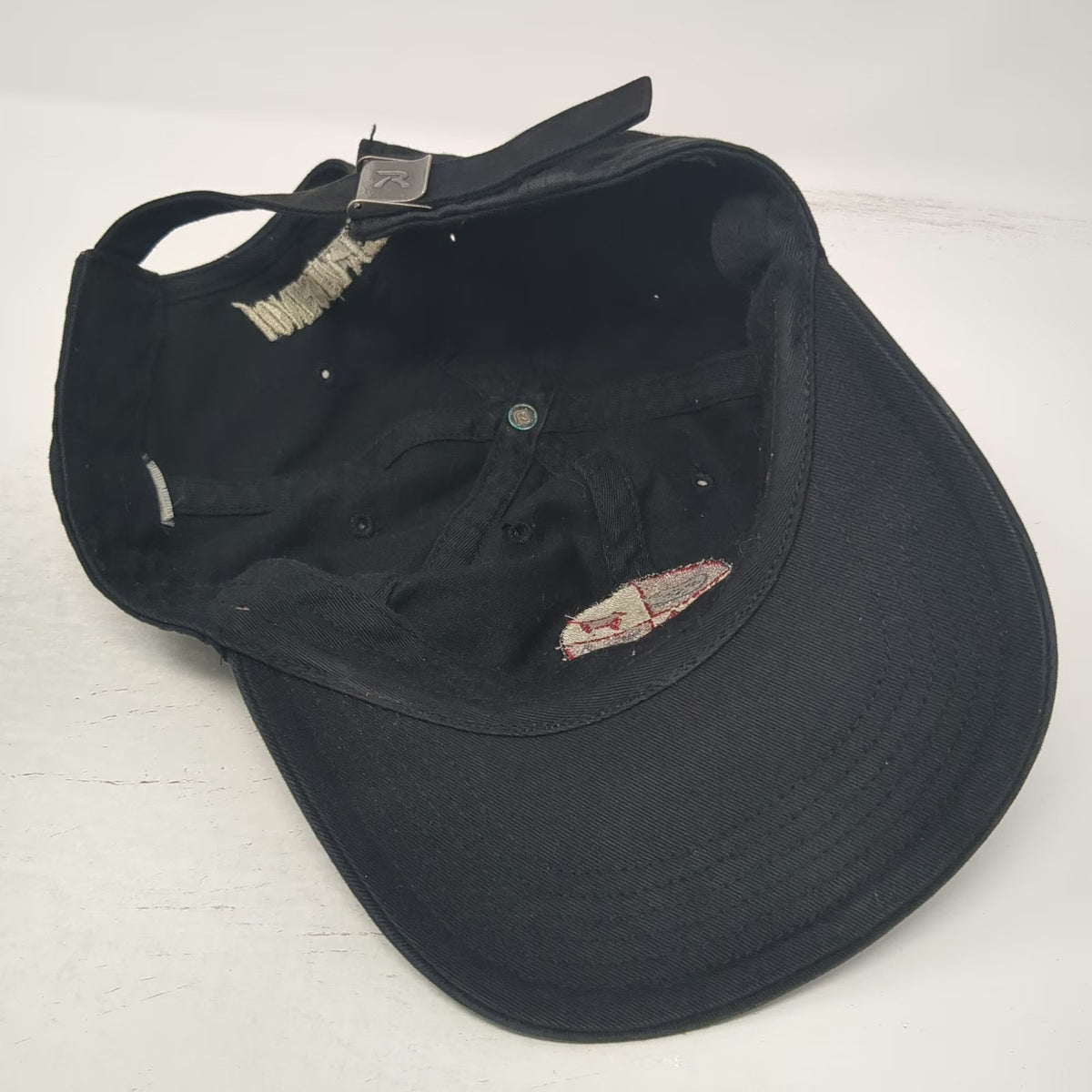 Richardson Baseball Cap Black One Size Jones Family Farm Patch Strapback Hat