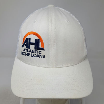 Yupoong Atlantic Home Loans Baseball Cap White Blue Orange One Size Mesh Hat