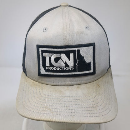 New Era Gray Black Trucker Hat One Size TGN Productions Idaho State Patch