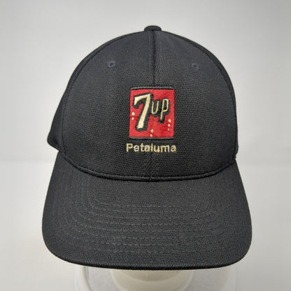 7UP Pataluma Fitted Hat Black L/XL Flexfit Embroidered 6 Panel Sport-Tek