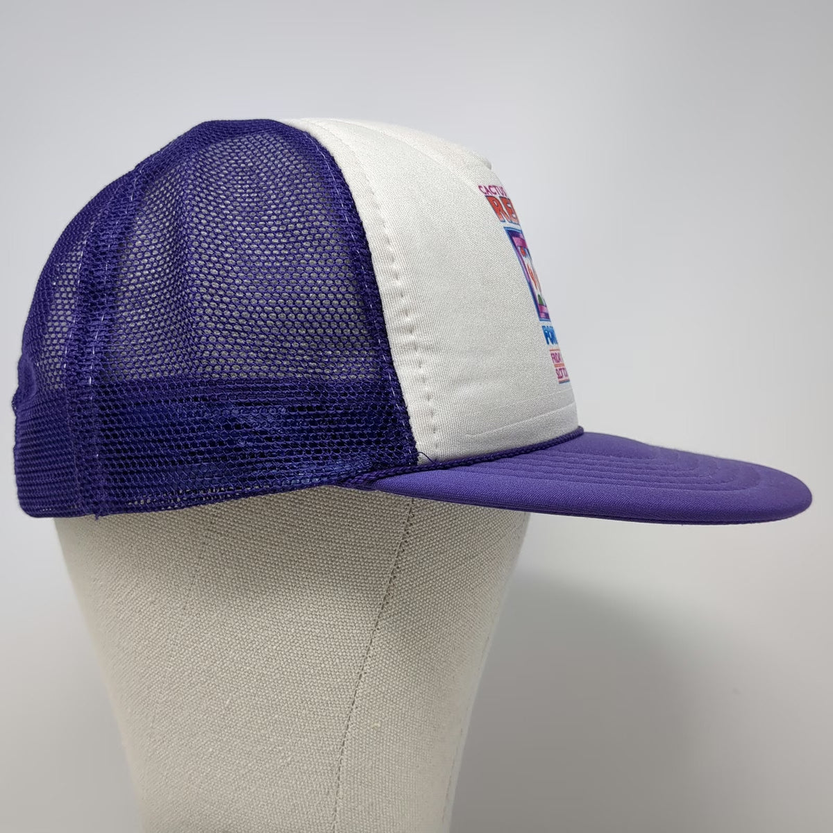 Almac Trucker Hat Purple One Size Mesh Snapback Cactus Pete's Casino Slot hat