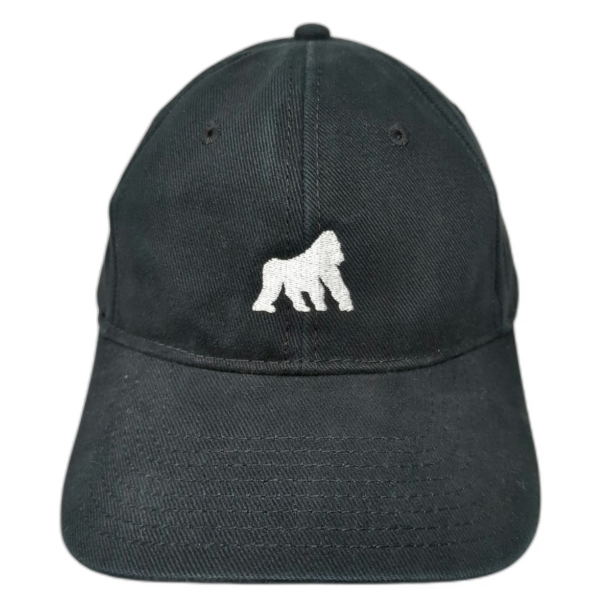 Cap America Grilla Grills Black Baseball Hat One Size Gorilla Logo Slideback