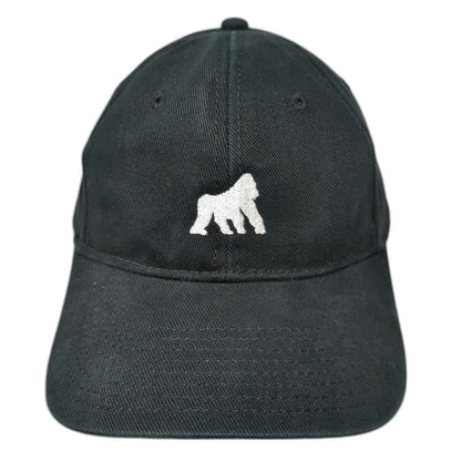 Cap America Grilla Grills Black Baseball Hat One Size Gorilla Logo Slideback
