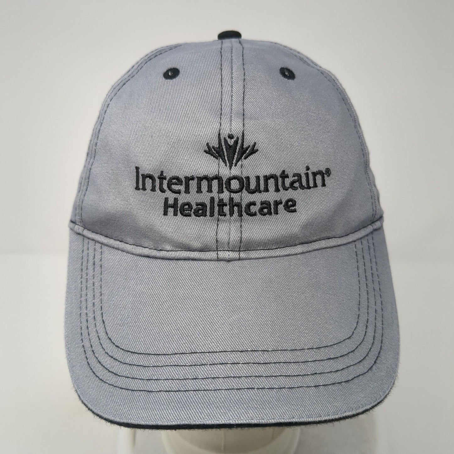 Intermountain Healthcare Strapback Hat Gray One Size Embroidered Solid