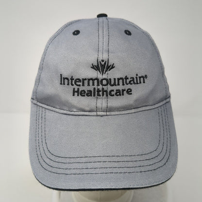 Intermountain Healthcare Strapback Hat Gray One Size Embroidered Solid