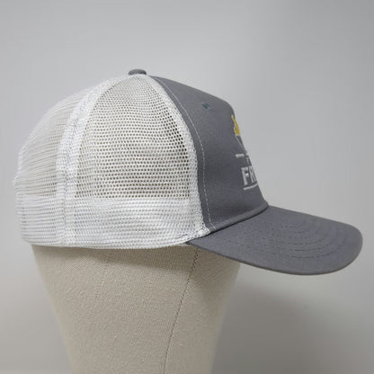 Quake City Caps Trucker Hat Gray One Size Simplot Free Fry Day Mesh Back hat