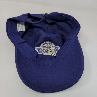 Taco Tuesday Slideback Hat Purple One Size Adjustable Embroidered Vented Holes