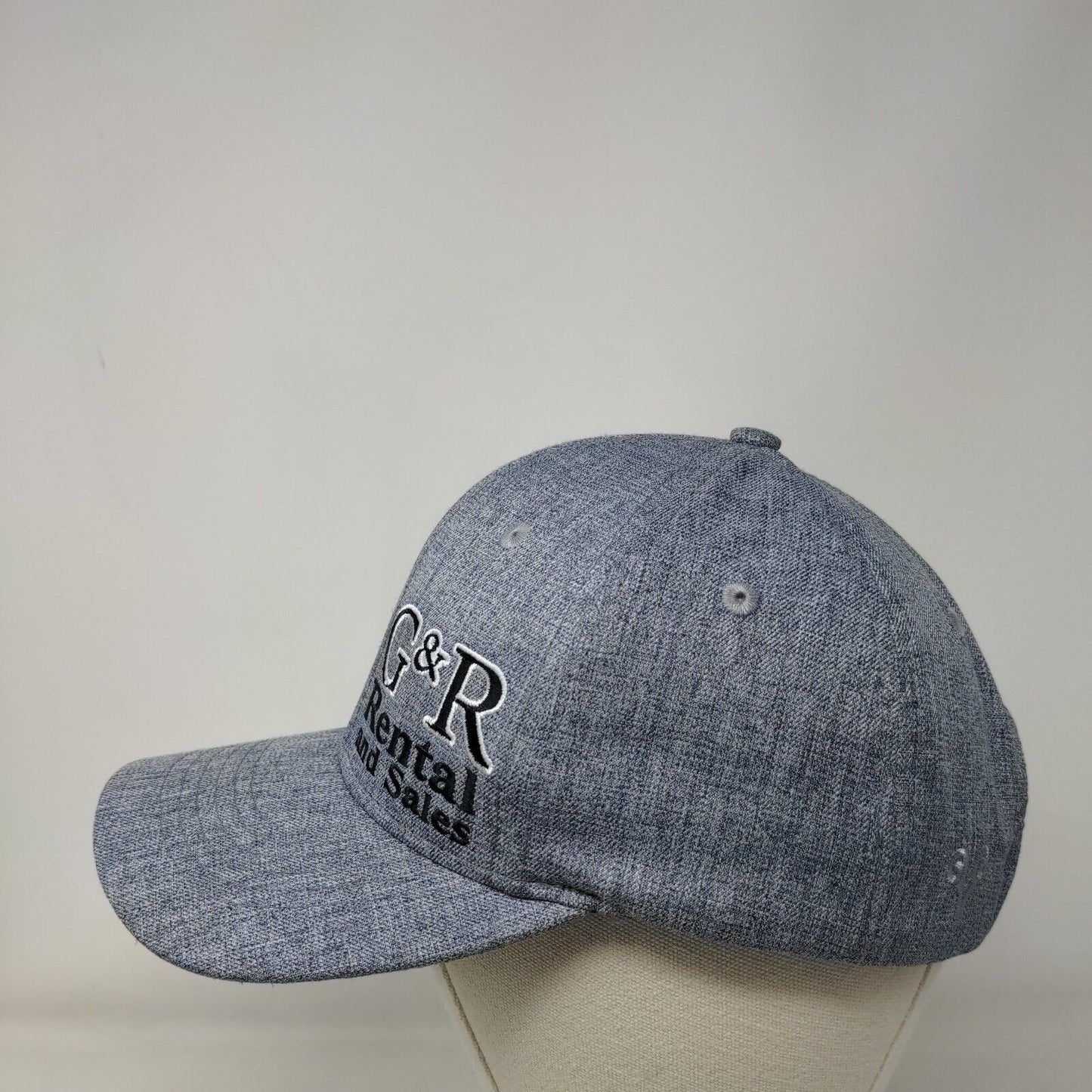 G&R Rental and Sales Strapback Hat Blue OSFA Adjustable Embroidered Vie Gear